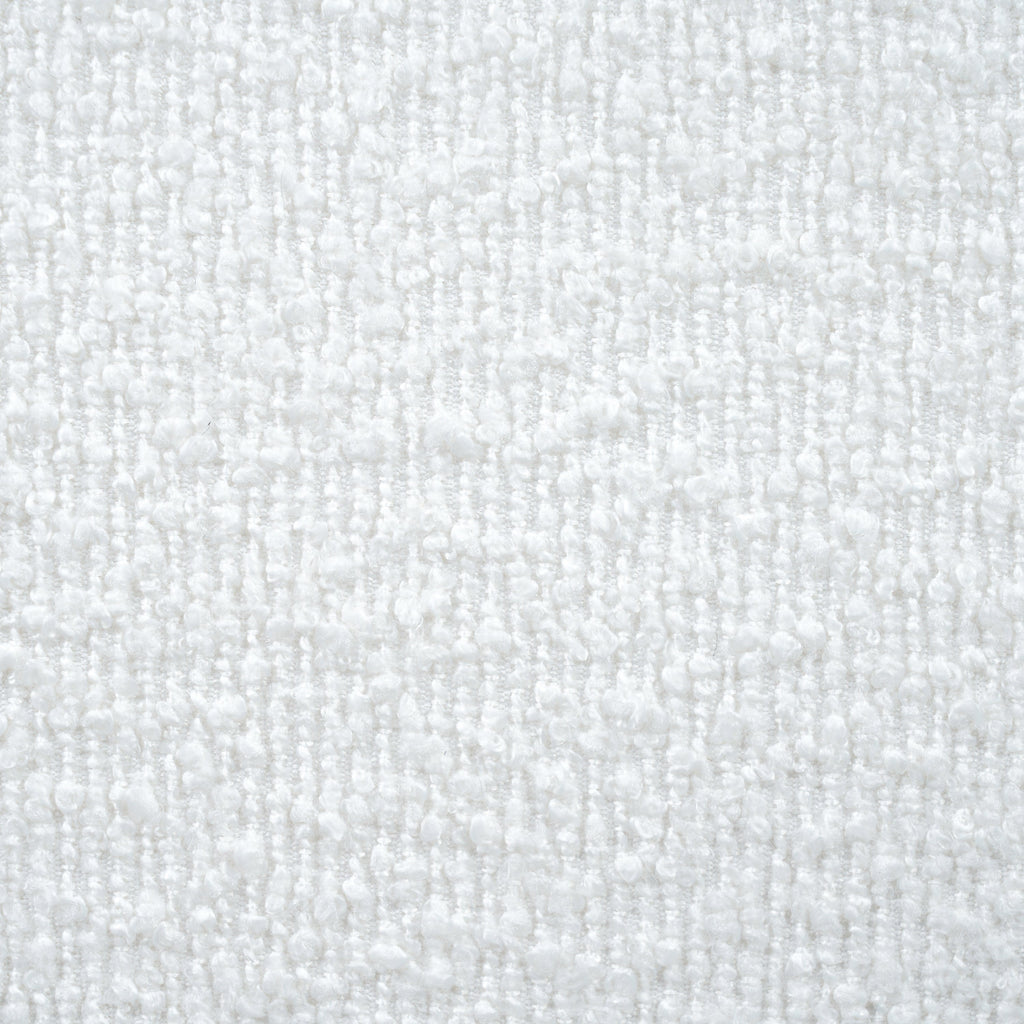 Cream Boucle Upholstered King Bed with Rubberwood Feet
