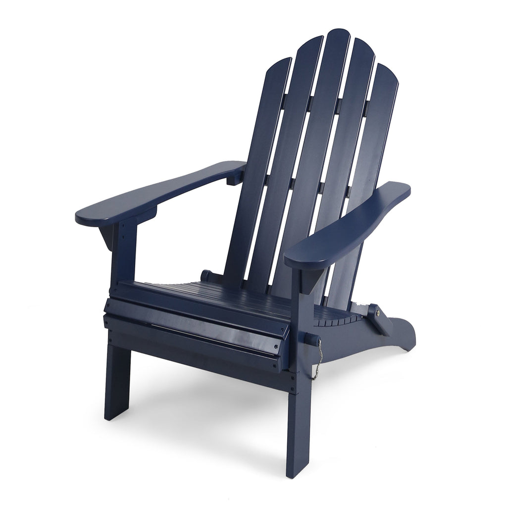 Hollywood Foldable Adirondack Chair with Foldable Design - Blue or Dark Grey