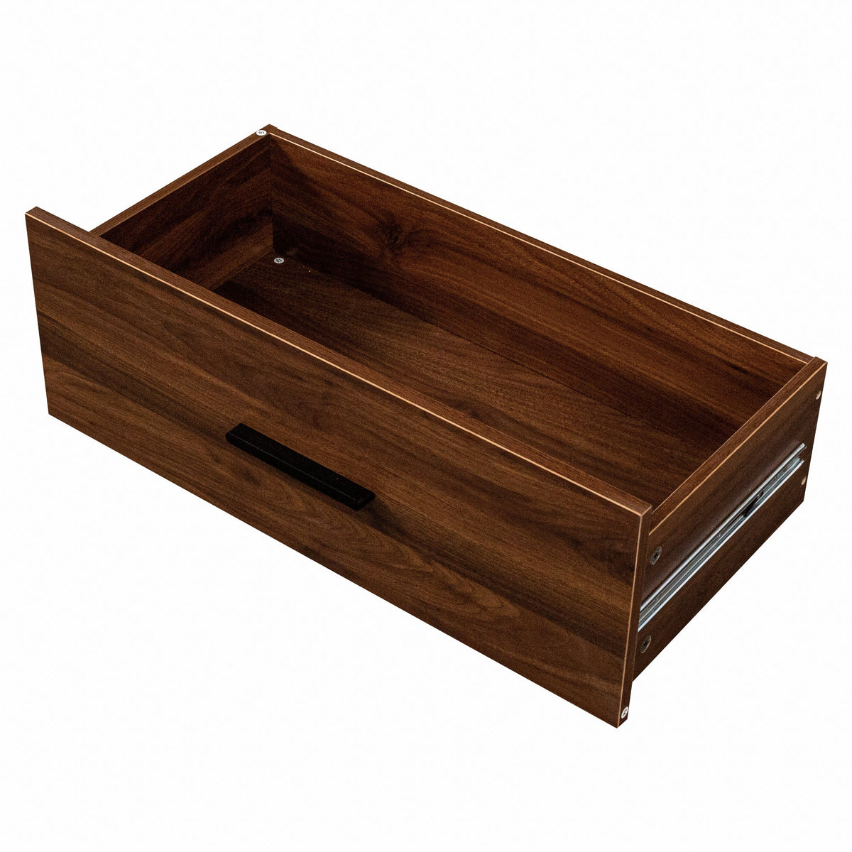 Tall Kitchen Pantry Cabinet with Multi-Tier Pull-Out Shelf - Walnut