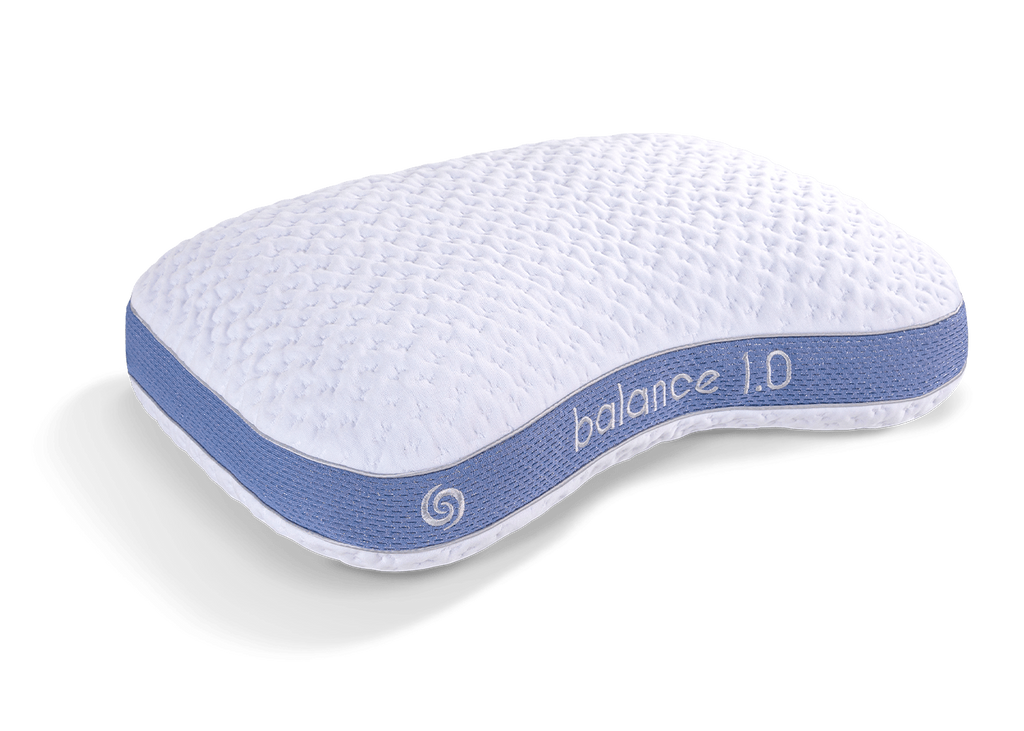 Balance Cuddle Curve Pillow with Dri-Tec Moisture-Wicking Fabric - White