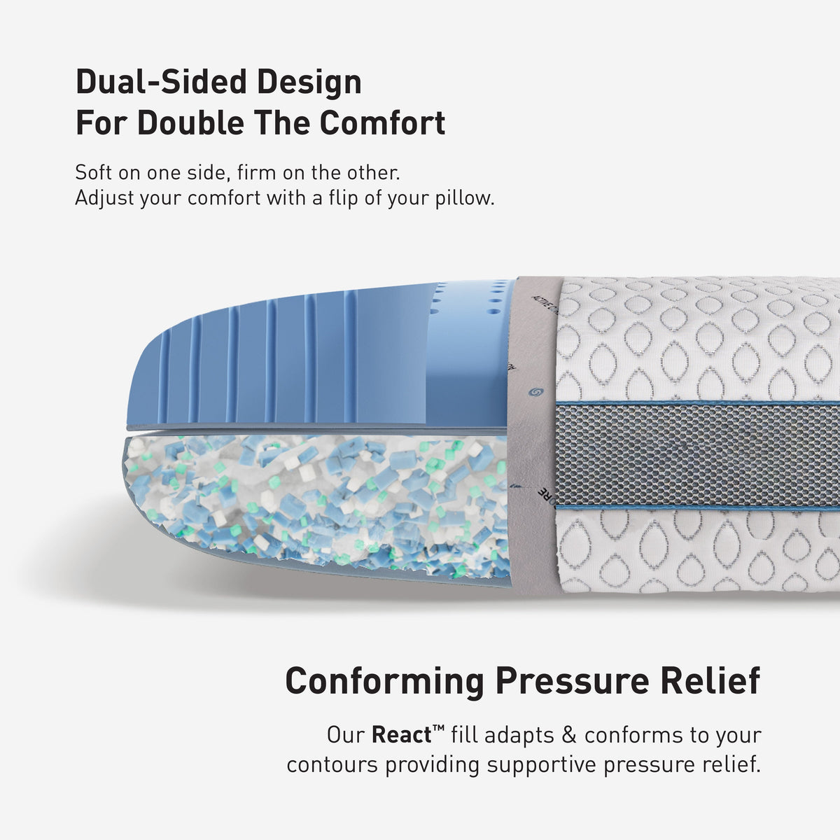 Frost Performance® Cooling Pillow with Advanced Temperature Regulation - White