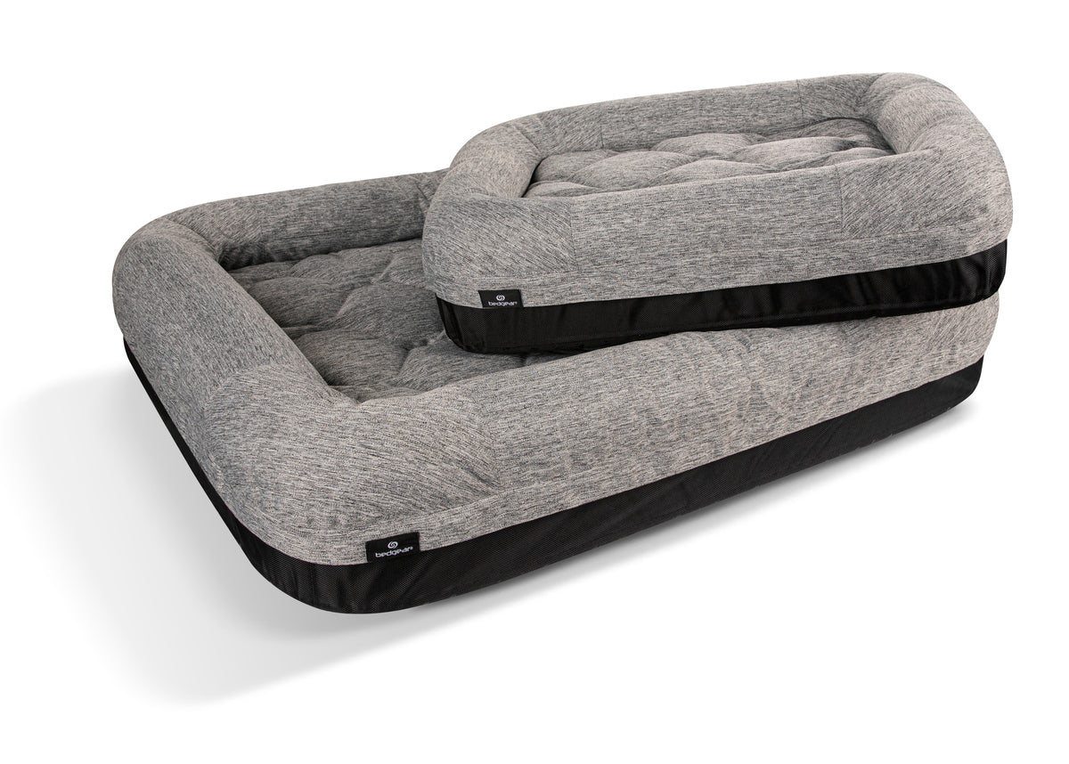 Performance Dog Bed with Ventilated Foam - Grey