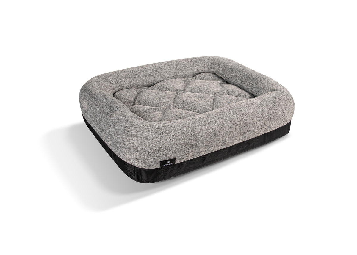 Performance Dog Bed with Ventilated Foam - Grey