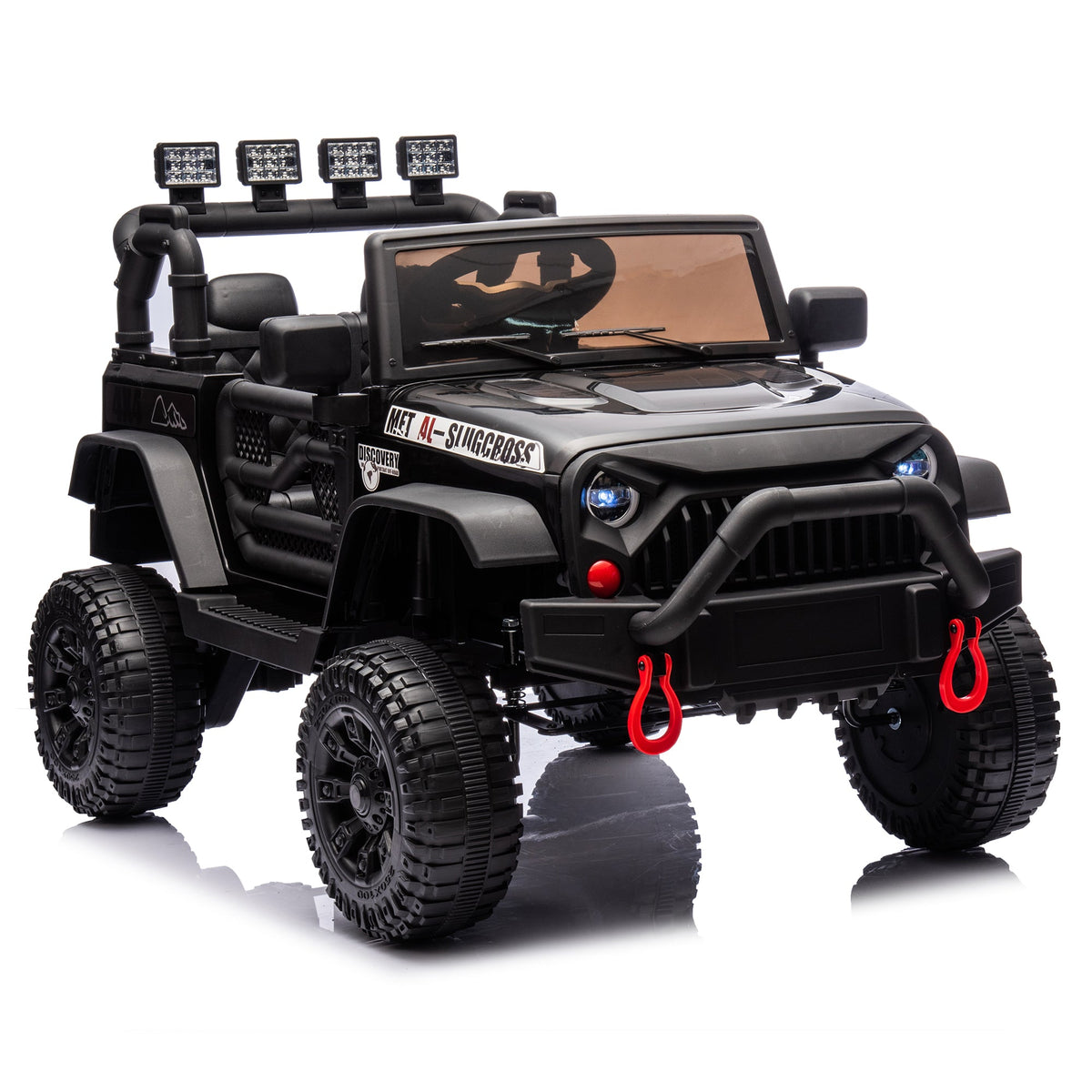 24V Kids Ride On Car with Remote Control and Bluetooth - Black