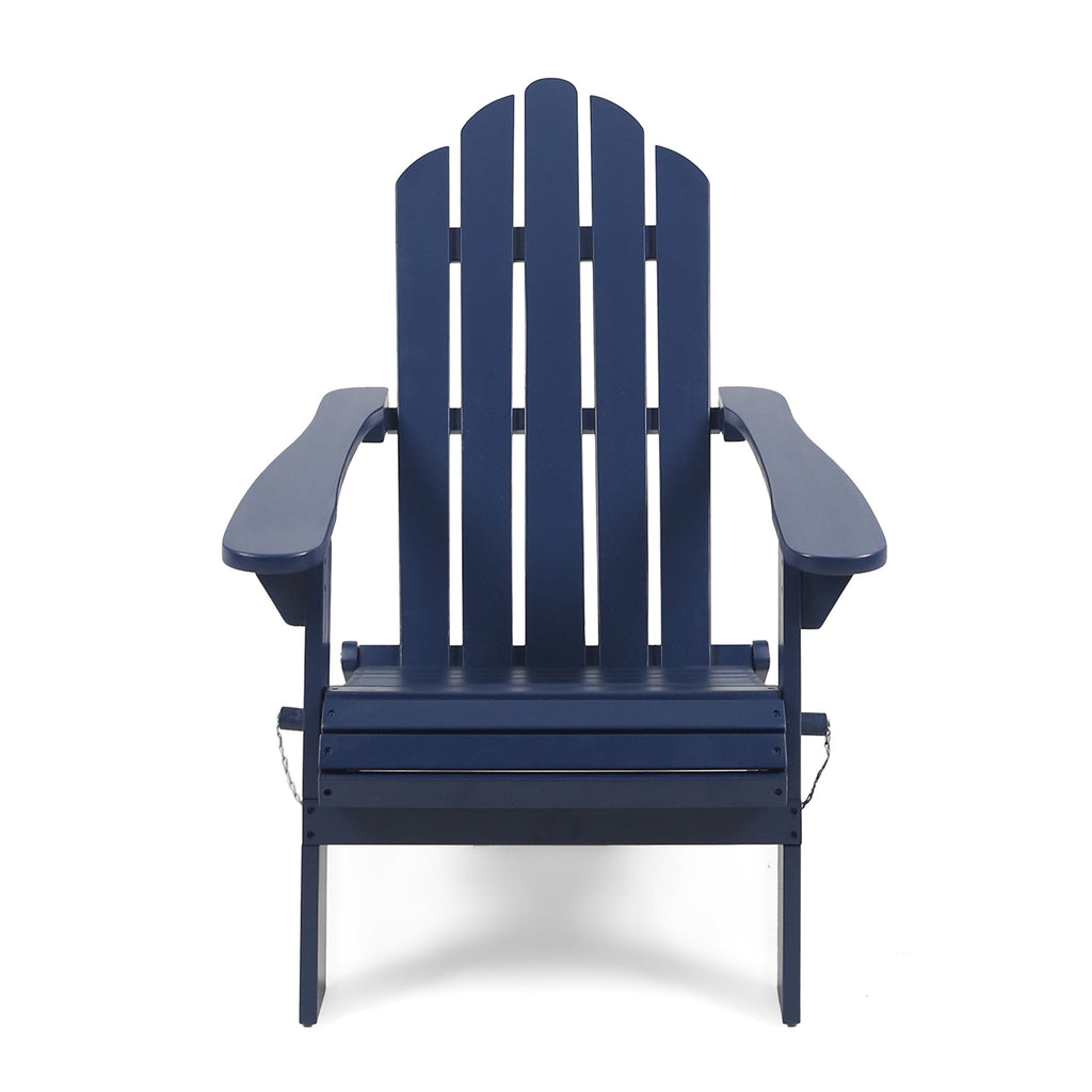 Hollywood Foldable Adirondack Chair with Foldable Design - Blue or Dark Grey