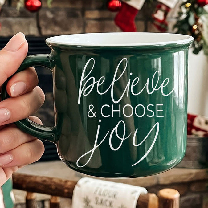 Believe & Joy Mug