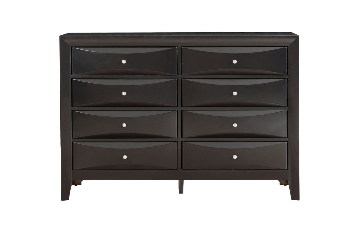 Marilla Dresser with Molded Resin Drawer Fronts - Multiple Colors