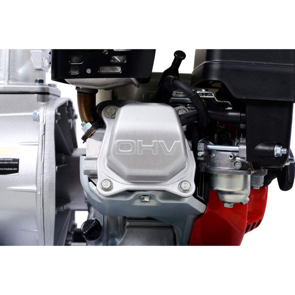 Honda GX160 Engine 3" Water Pump with 25ft Hose - Black/Red