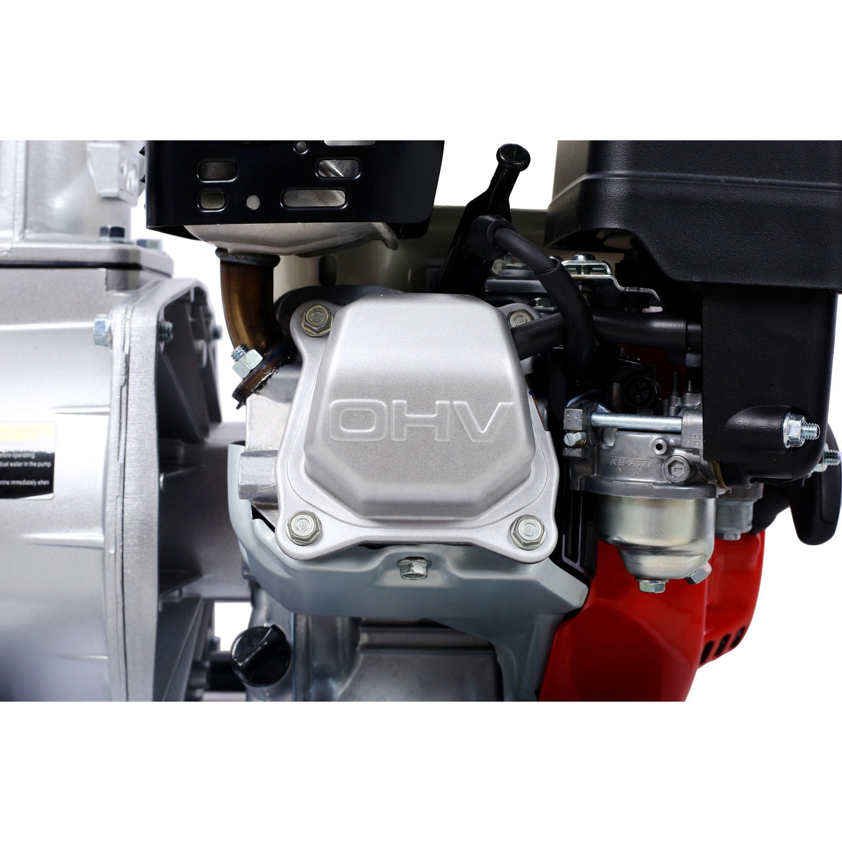 Honda GX160 Engine 3" Water Pump with 25ft Hose - Black/Red