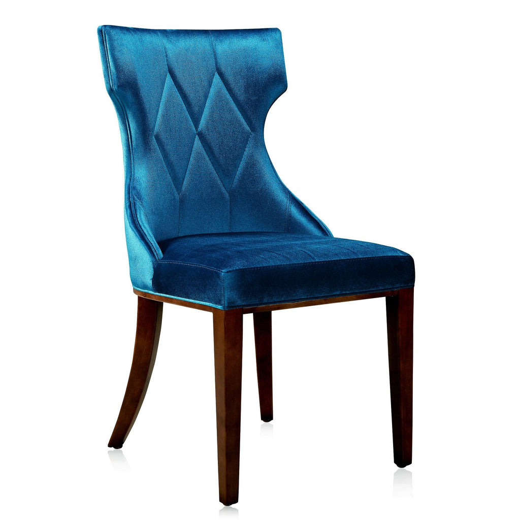Reine Dining Chair Set of 2 with Solid Wood Frame and Classic Design - Multiple Colors