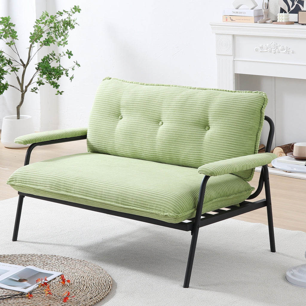 Modern Metal Frame Sofa with Sponge Filling - Beige