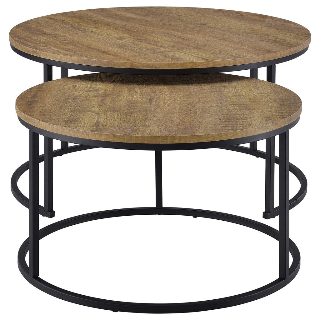 Lainey 2-piece Round Nesting Coffee Table Mango