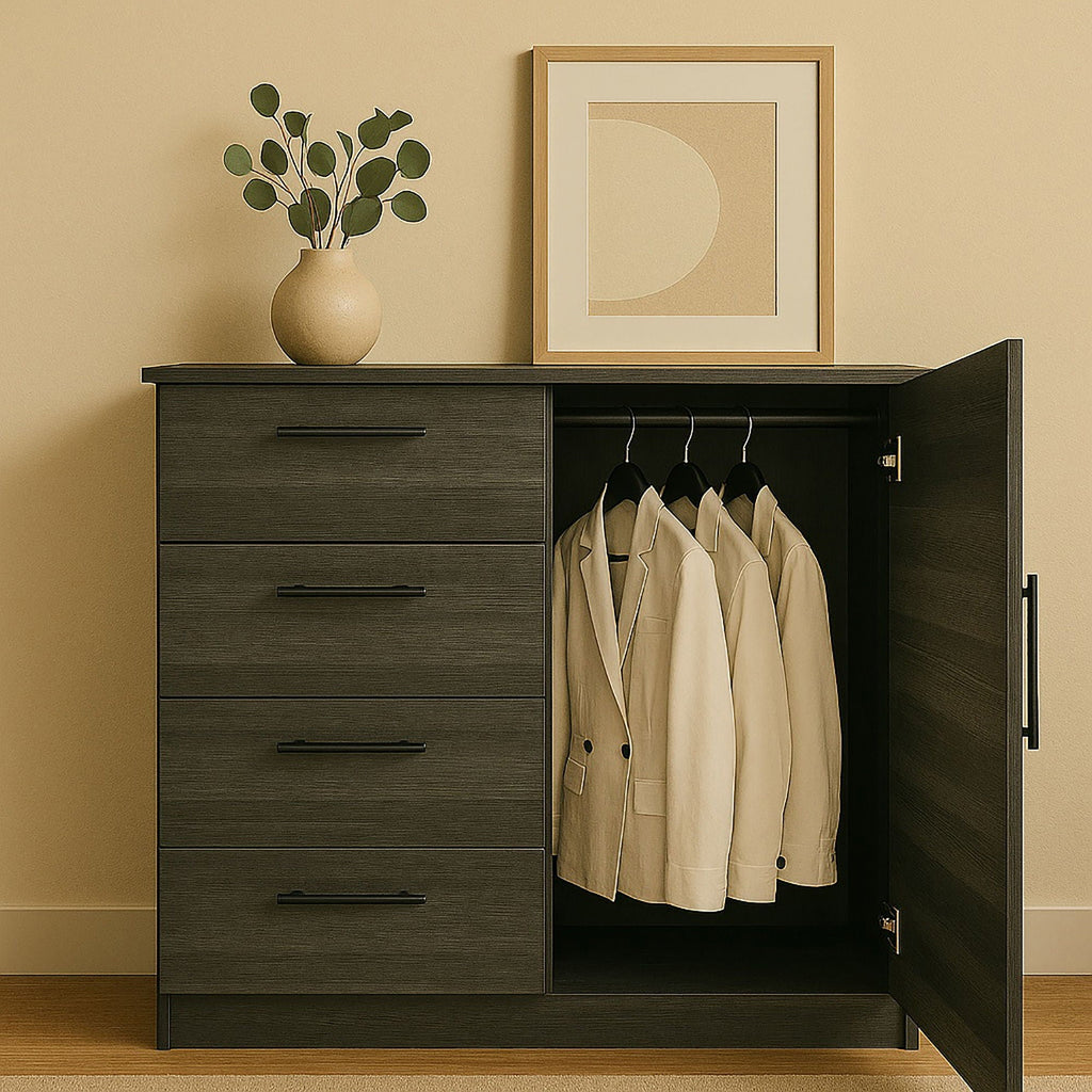 Robin Gentleman’s Chest with Extra Deep Storage - Dark Gray or White