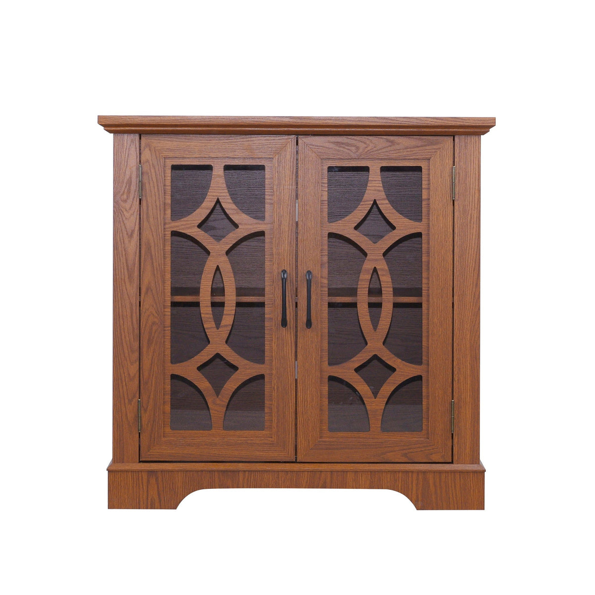 Spacious Sideboard with Adjustable Shelf Storage - Dark Oak