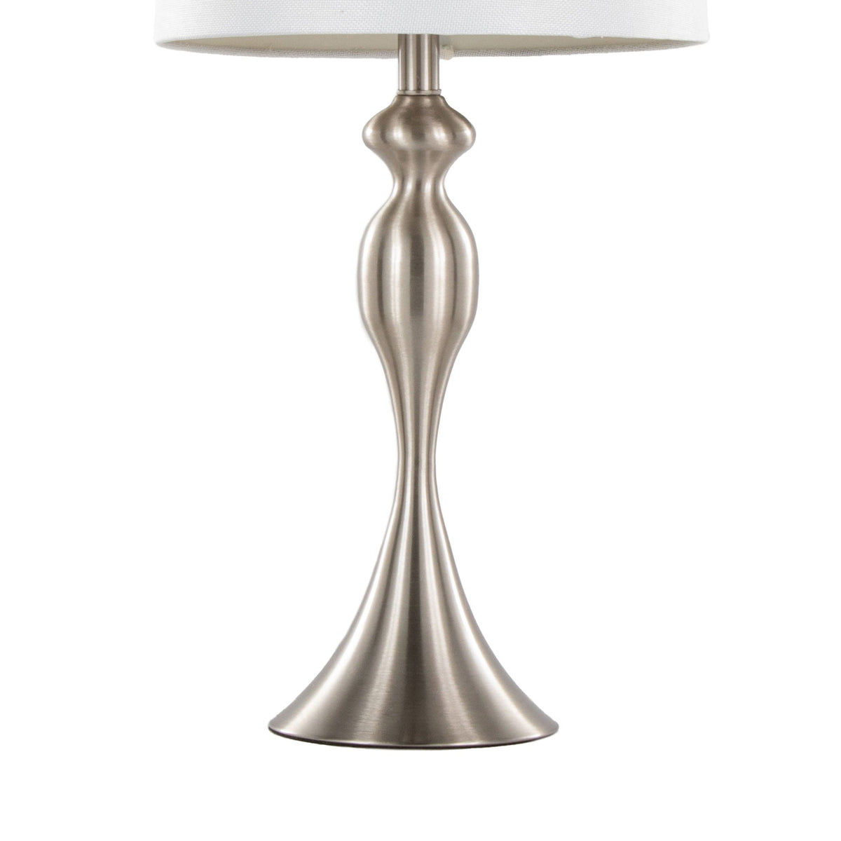 Ashland Contemporary Table Lamp Set with Double-Layer Shade - Multiple Colors
