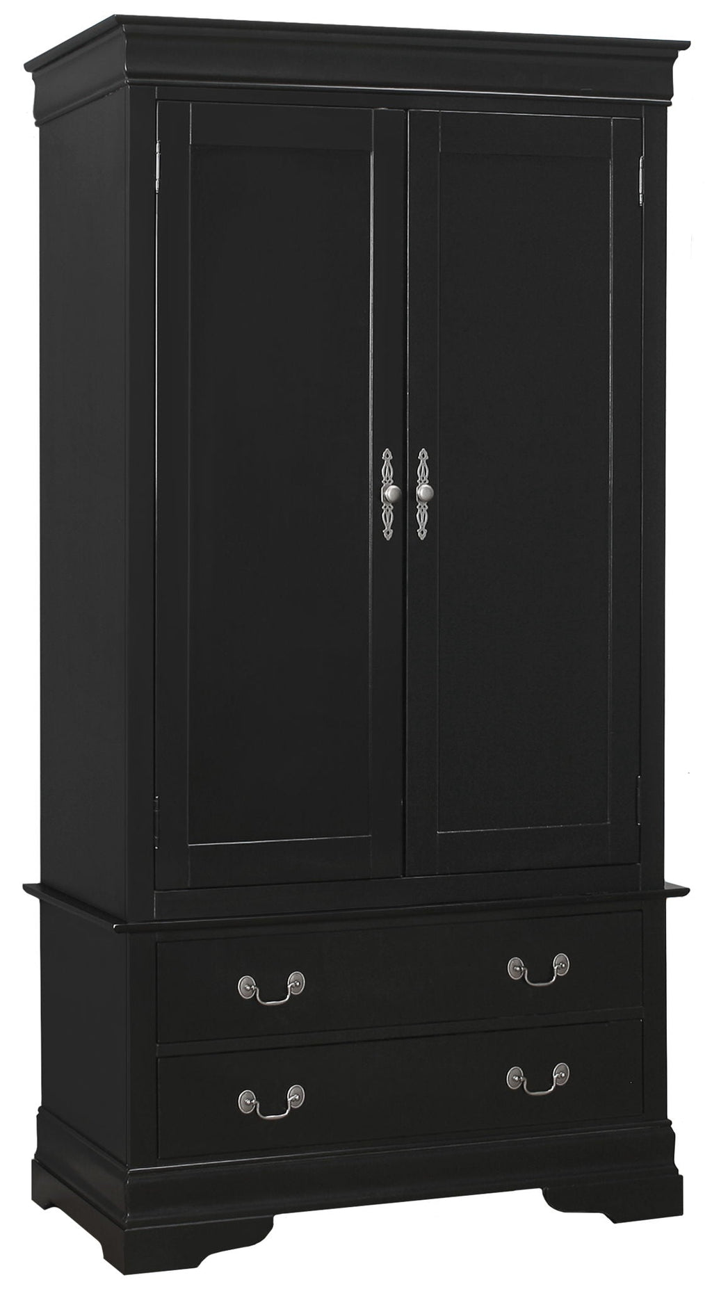Traditional Armoire with Hanging Bar - Multiple Colors