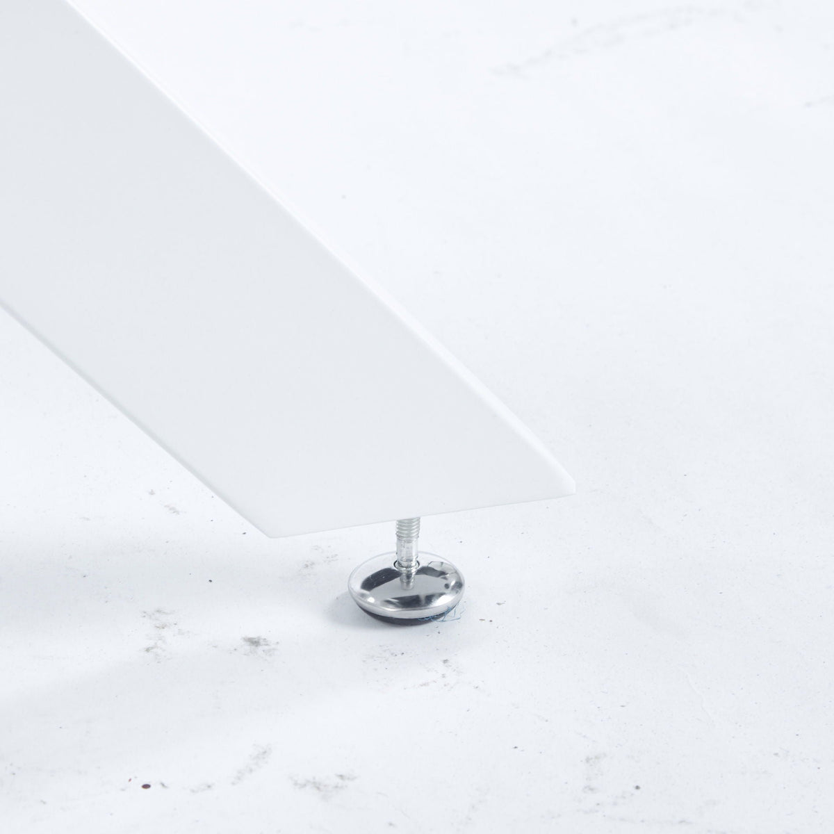 Dining Table With Cross Metal Leg And Tempered Glass