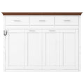 Twin Size Murphy Bed with 3 Drawers - White
