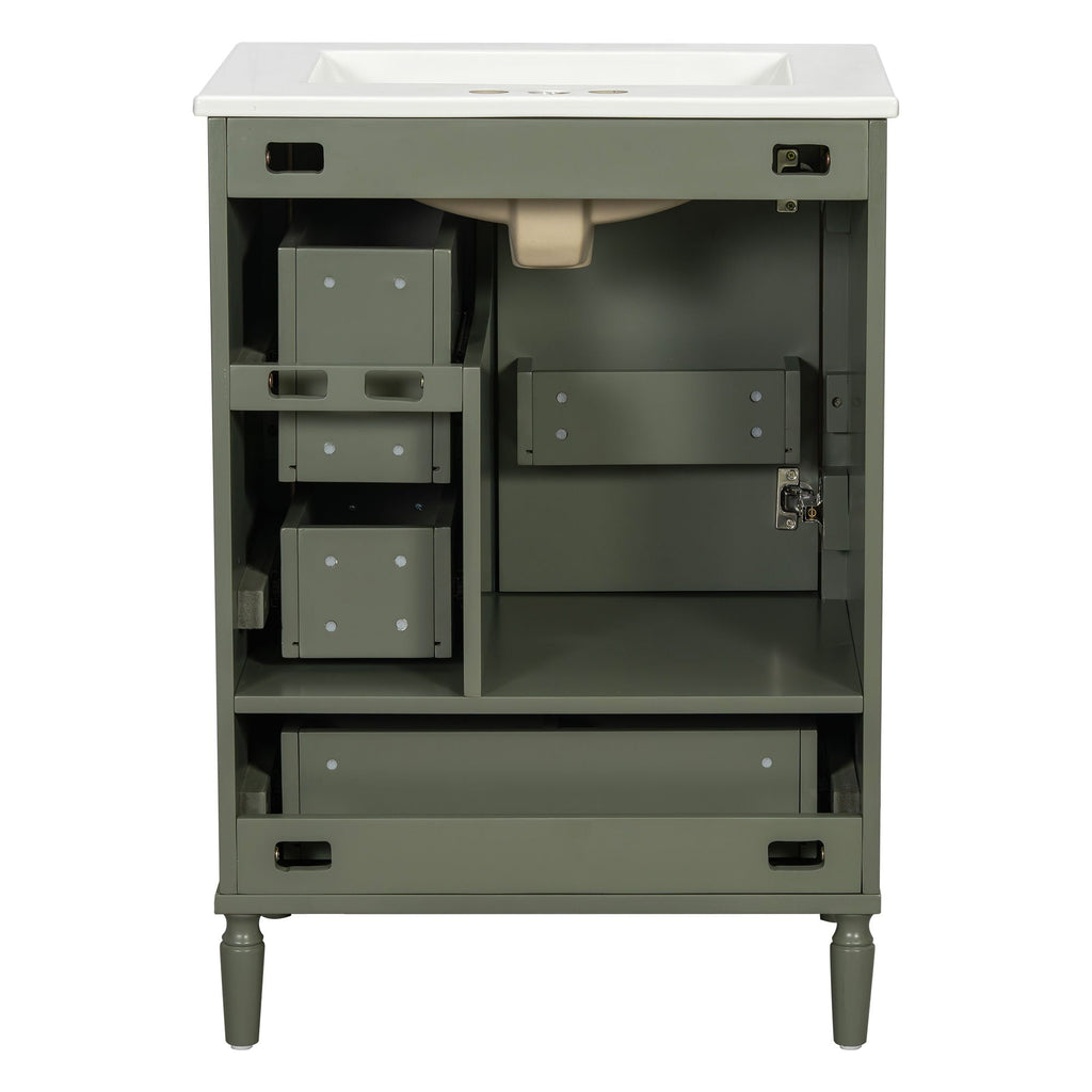 Traditional Bathroom Vanity Set with Soft Close Doors - Multiple Colors