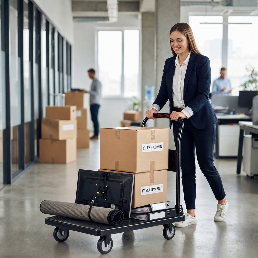 Foldable Platform Truck Handcart with 660 lb Capacity - Steel