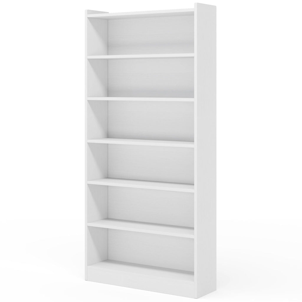 Library Bookshelf With Storage - Multiple Heights Available - White or Black