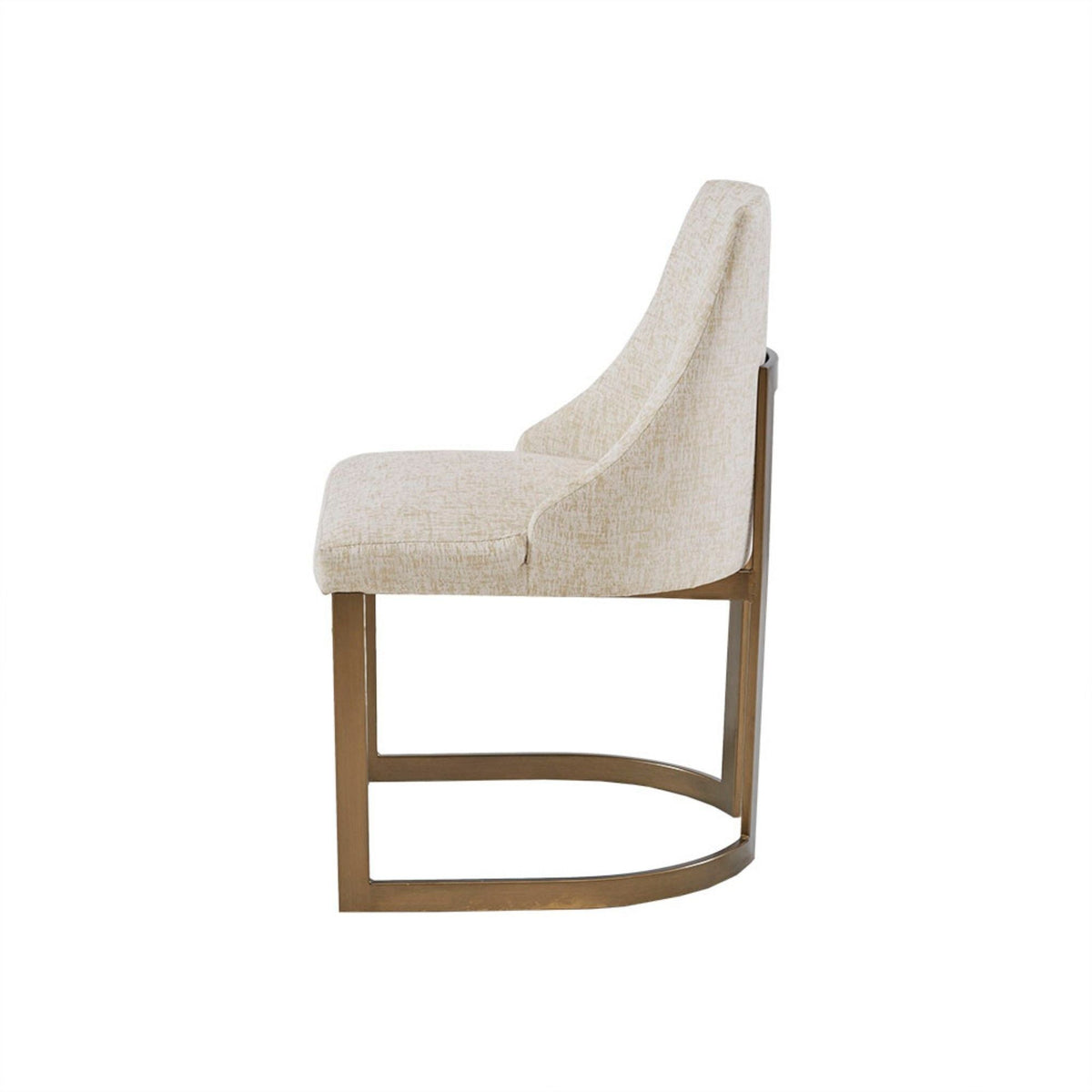 Modern Accent Dining Chairs with Upholstered Cushions – Beige or Gray