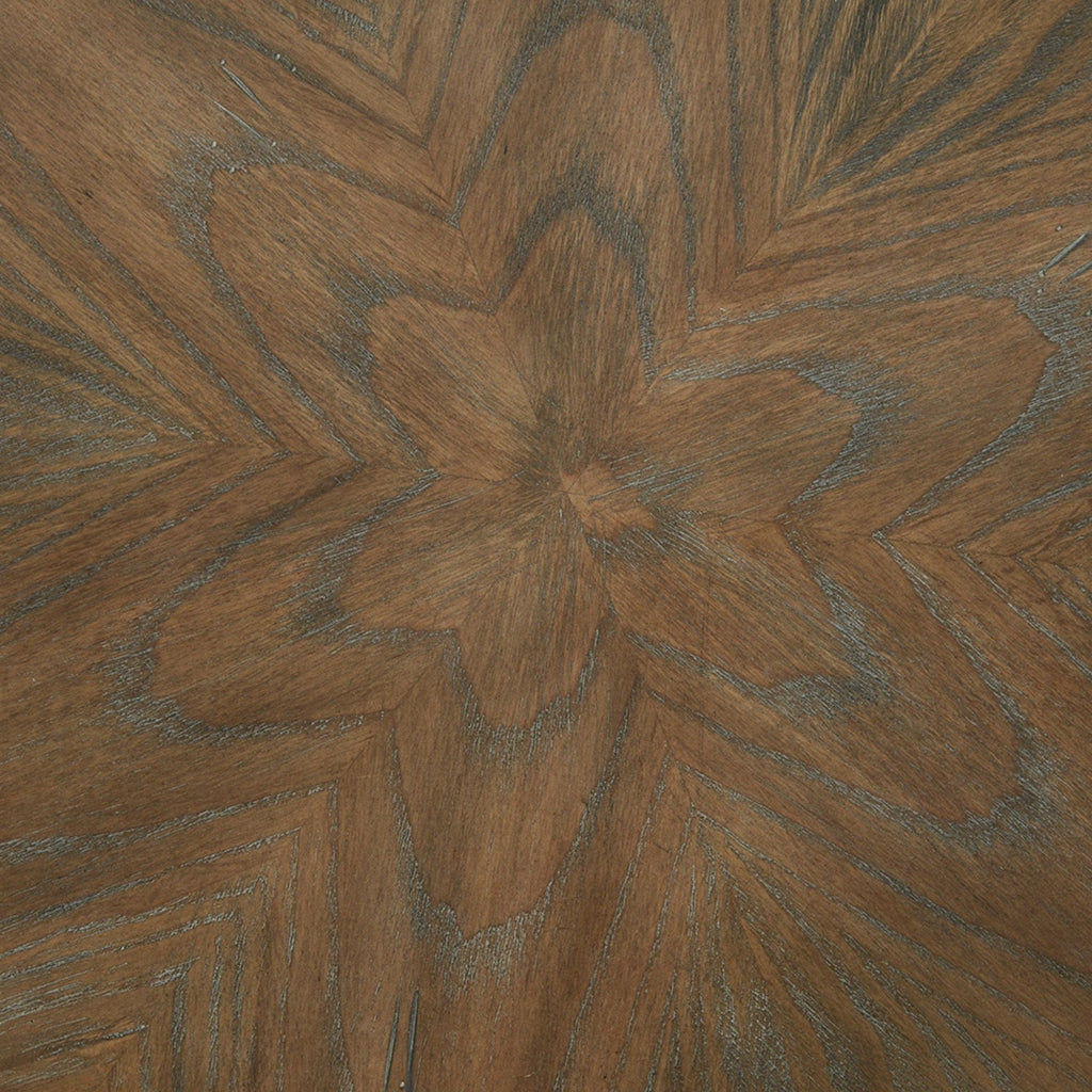 Reclaimed Walnut Accent Table with Ash Veneer Top - Natural