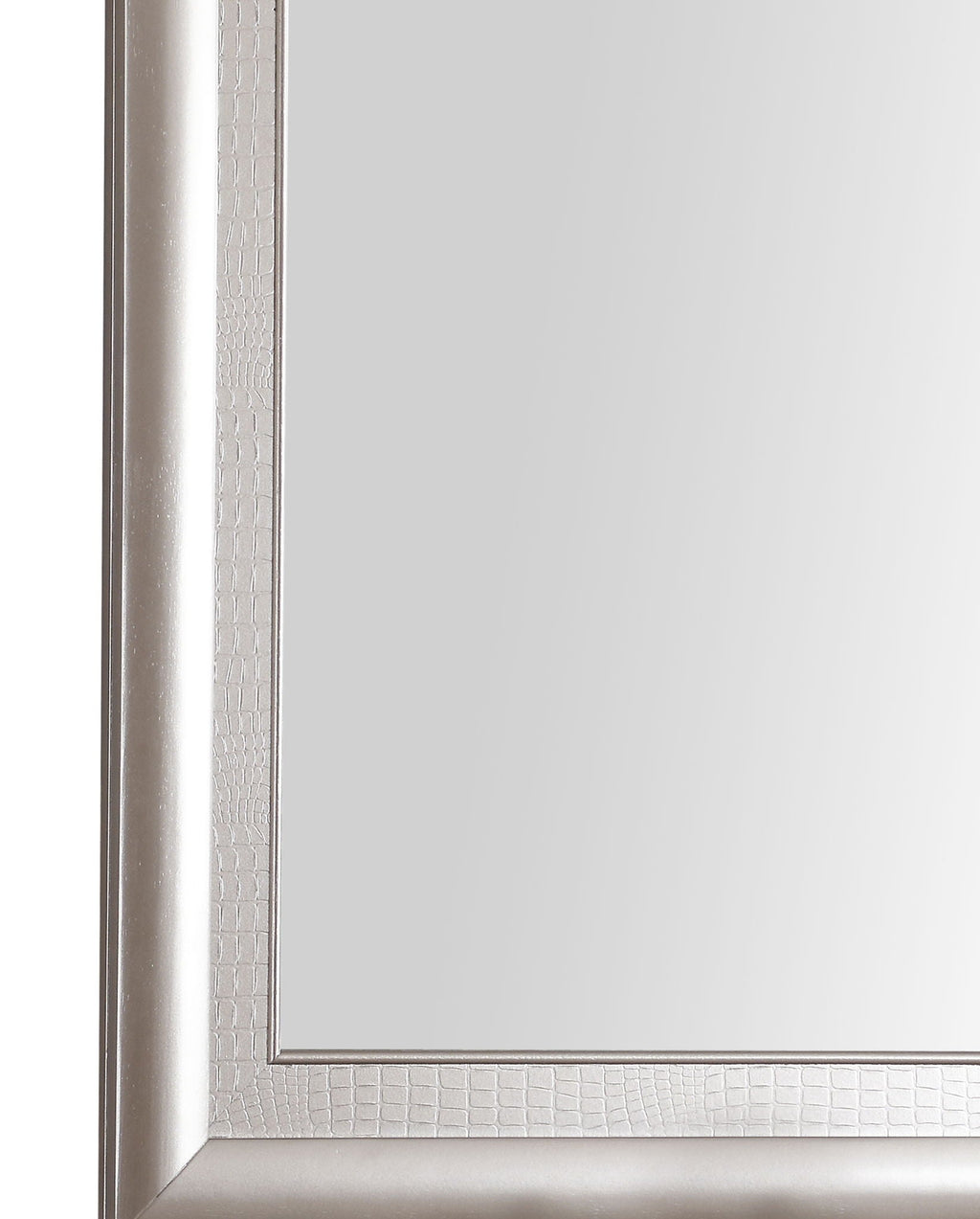 Silver Champagne Wall Mirror with Low Distortion Glass - Kat