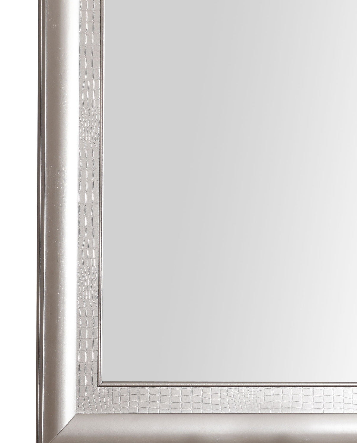 Silver Champagne Wall Mirror with Low Distortion Glass - Kat