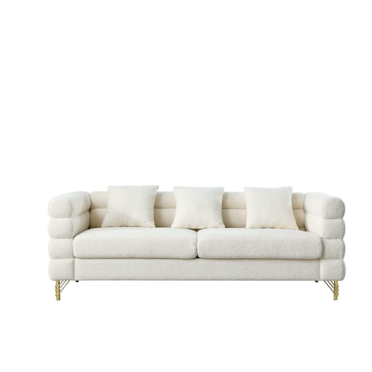 Streamline Sectional Sofa with Art Deco Design - Multiple Colors