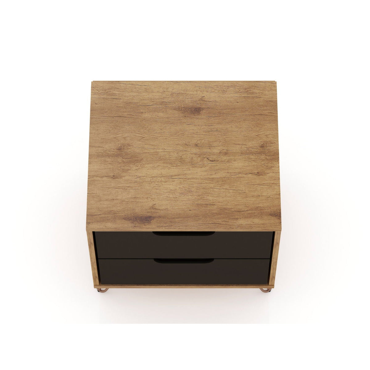 2 Drawer Nightstand with Durable Splayed Legs - Multiple Colors