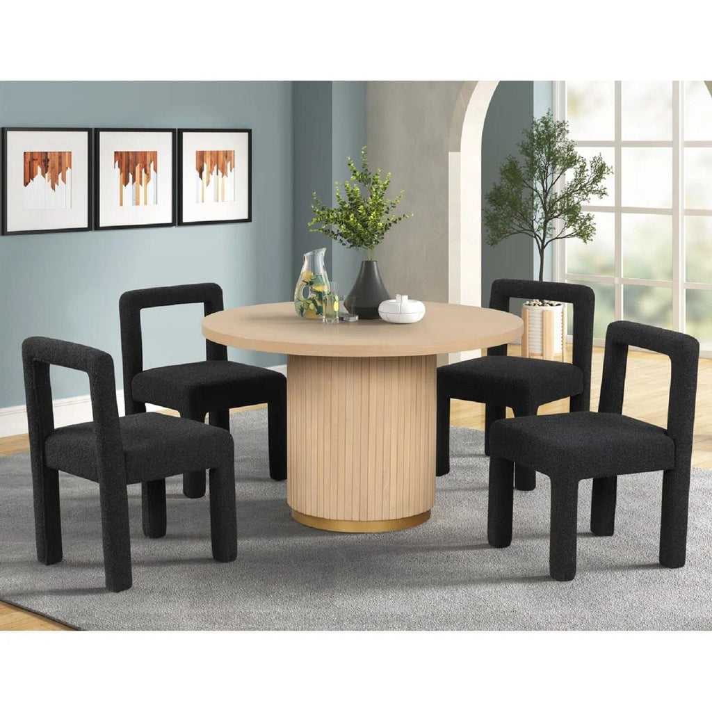 Dining Chairs with Square Open Back - Set of 2