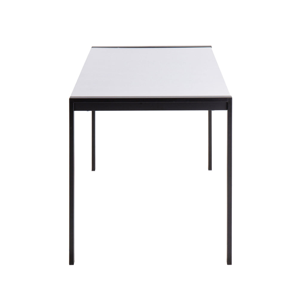 Fuji Modern Dining Table with Glass or Wood Top - Multiple Colors