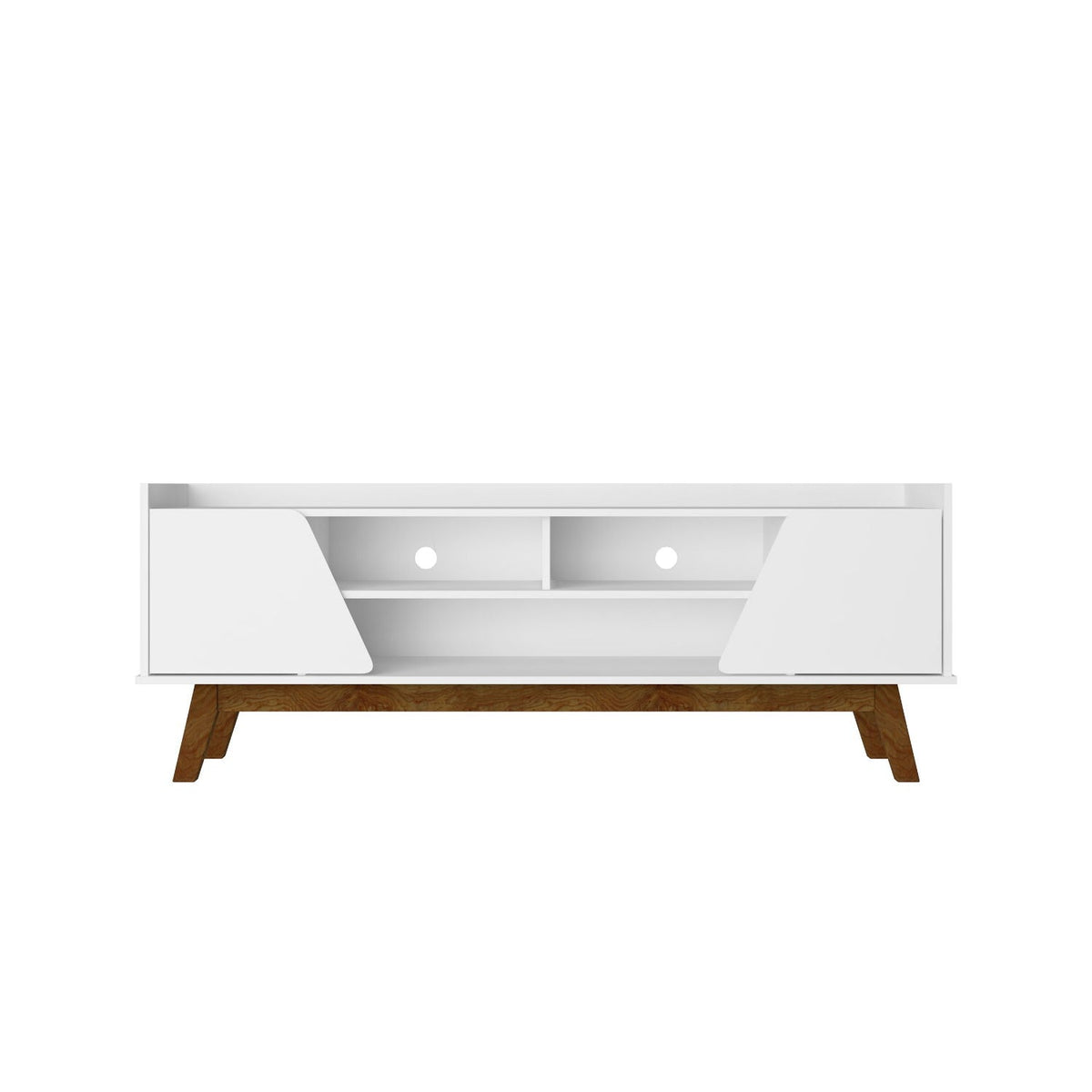 TV Stand with 5 Shelves and Soft Close Doors - Multiple Colors