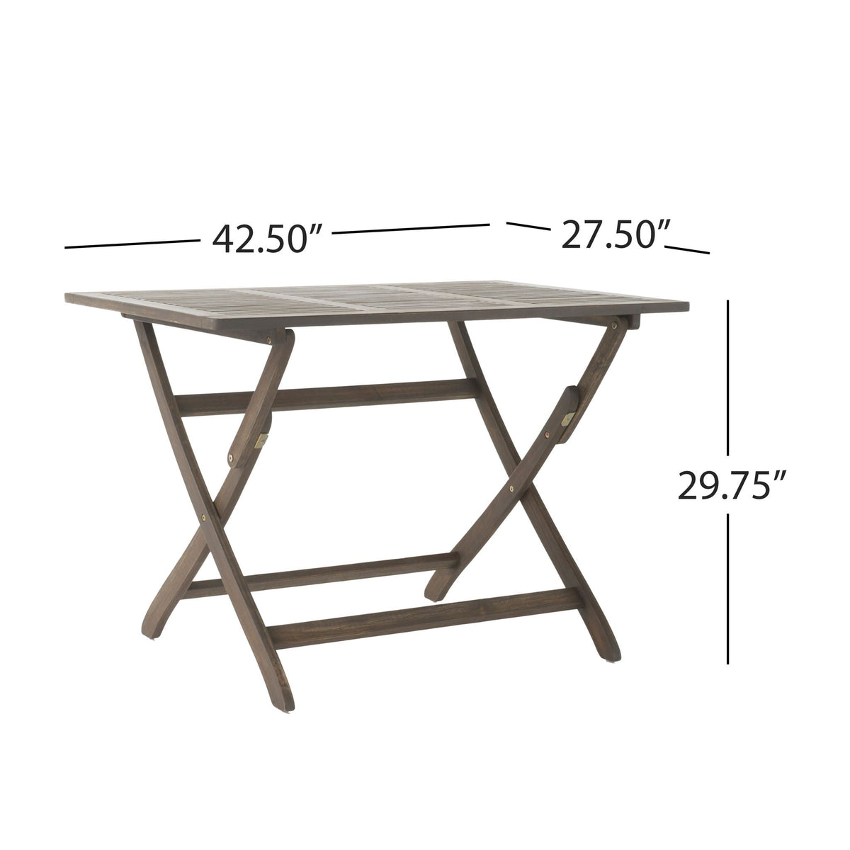 Positano Foldable Dining Set with Foldable Design - White or Dark Brown