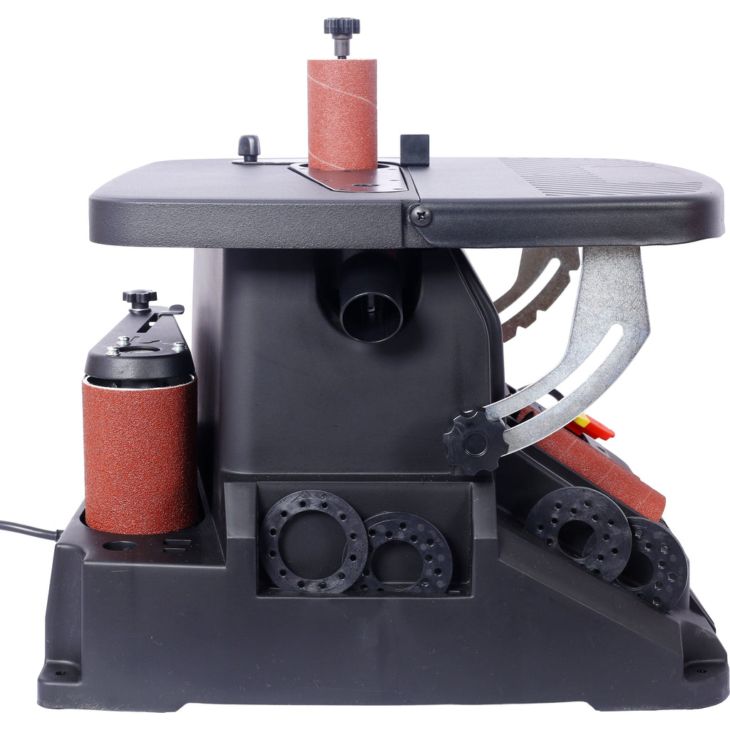Vertical Oscillating Spindle & Belt Sander with 2-in-1 Functionality - Steel