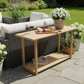 Woodside Rectangular Outdoor Buffet & Console Table with 300 lb Capacity - Acacia Wood