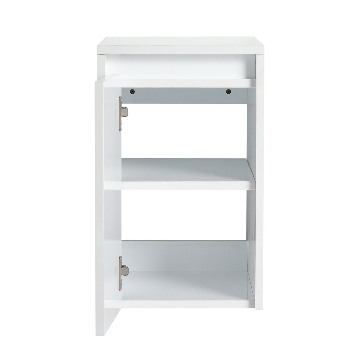 12" Bathroom Side Cabinet with Soft-Close Doors - Glossy