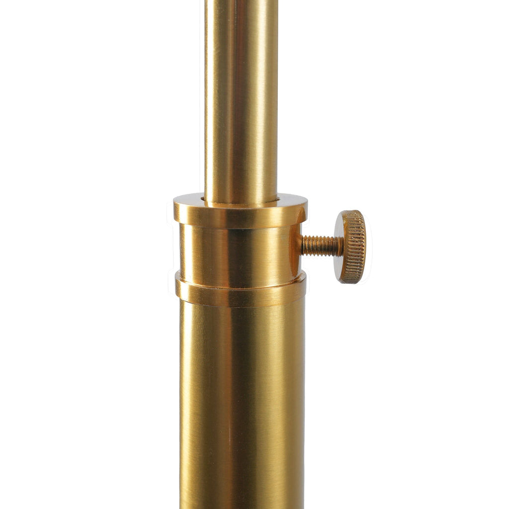 Gold Floor Lamp with Slim Profile and Sturdy Metal Base - Elara