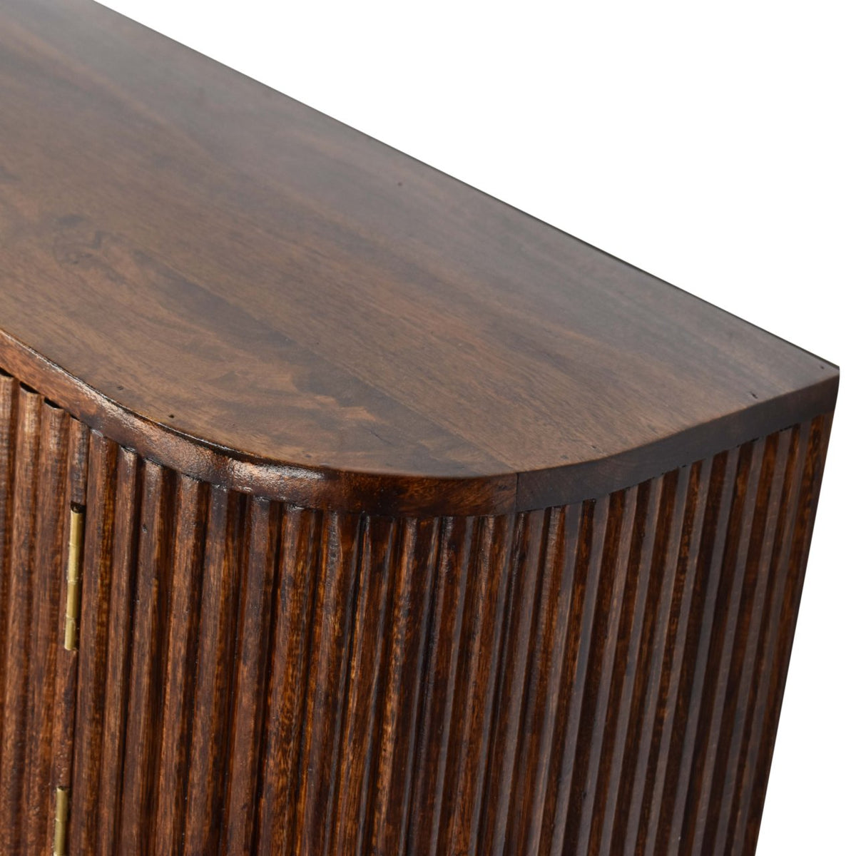 Solid Wood Chunky Chestnut Floating Bedside Table with Drawer and Shelf