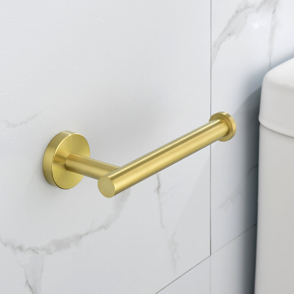 Stainless Steel 6-Piece Bathroom Accessories Set with Wall-Mounted Design