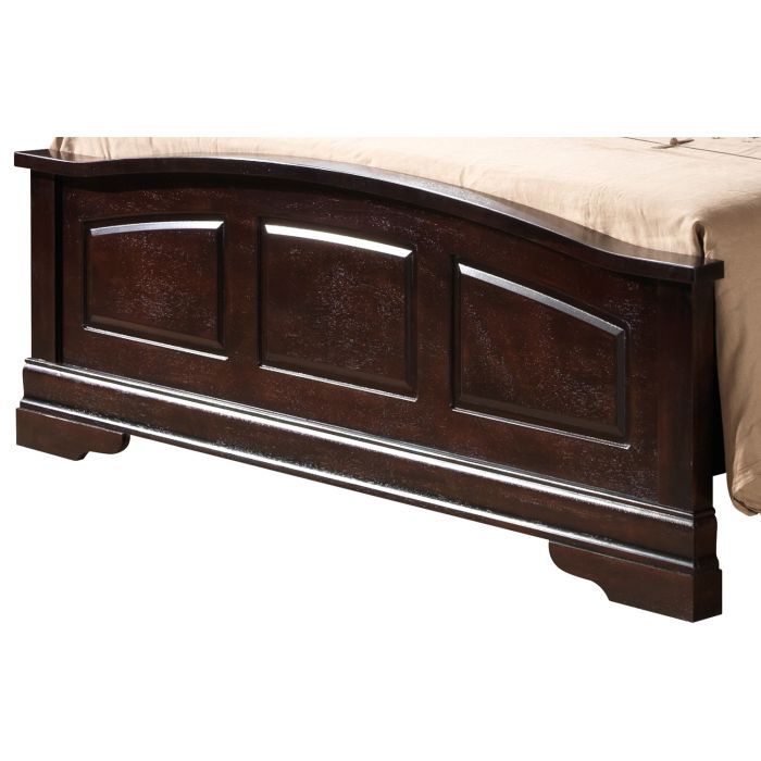 Elegantly Crafted Panel Sleigh Bed with Upholstered Panels - Multiple Colors