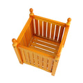 Teak Square Outdoor Flower and Herb Pot with Durable Wood Construction