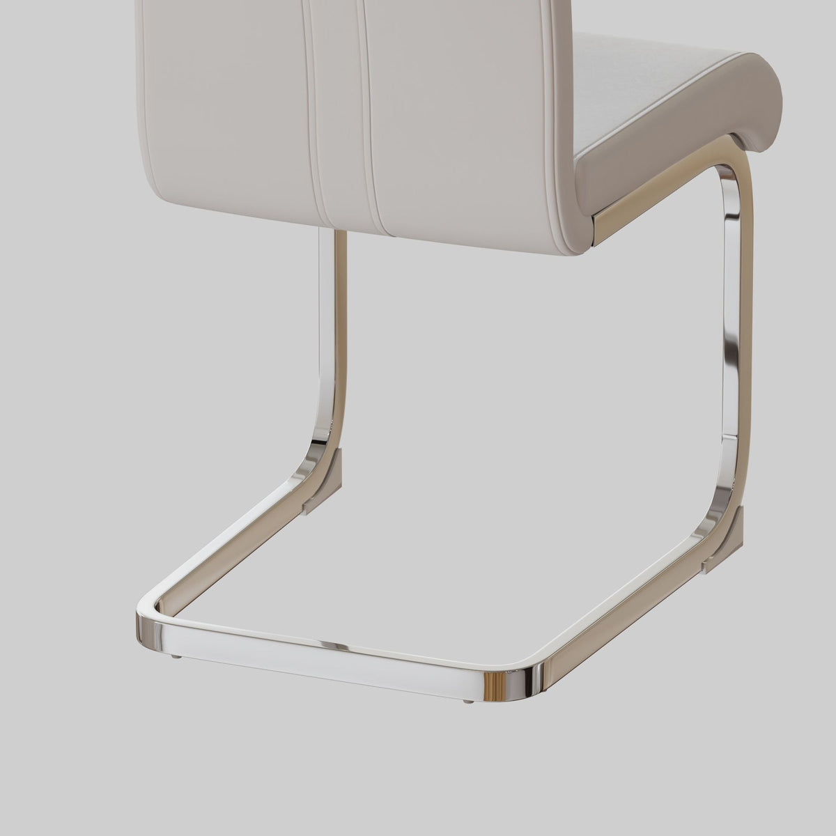 Modern Dining Chairs with Padded Seat and High Back - Black, White, or Dark Gray