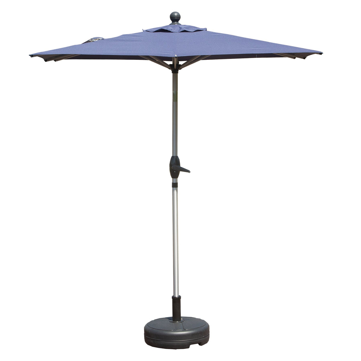Rectangle Patio Umbrella with Crank Lift and Tilt Function - Navy Blue, Beige, Grey
