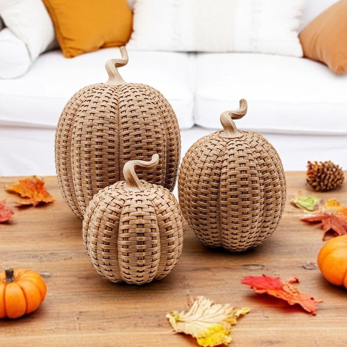 Rattan Pumpkins