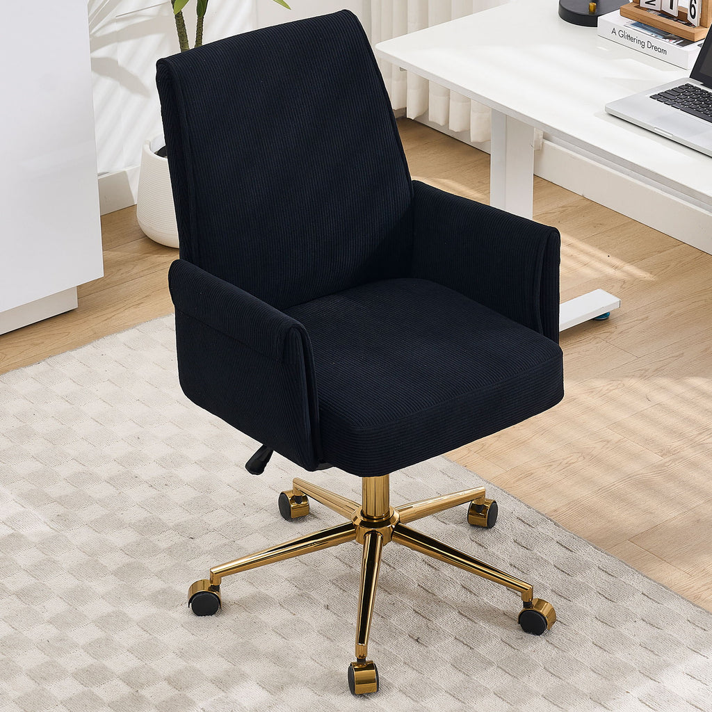 Ergonomic Mid Back Office Chair with Memory Foam Cushion - Multiple Colors