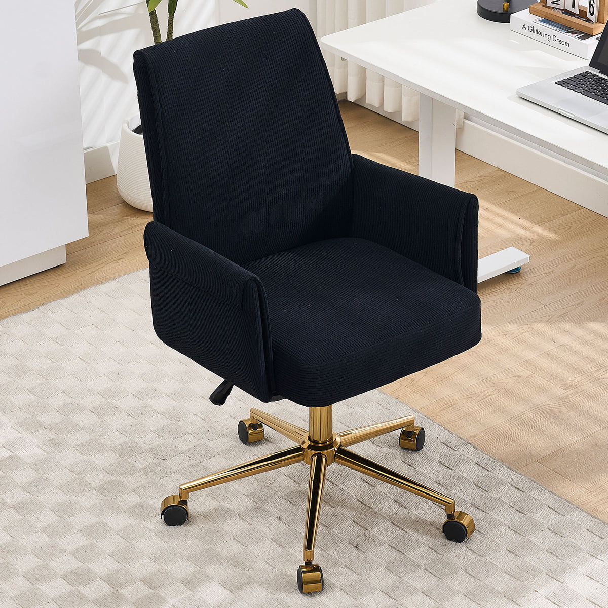 Ergonomic Mid Back Office Chair with Memory Foam Cushion - Multiple Colors