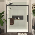 Frameless Sliding Shower Door with 8mm Tempered Glass - Matte