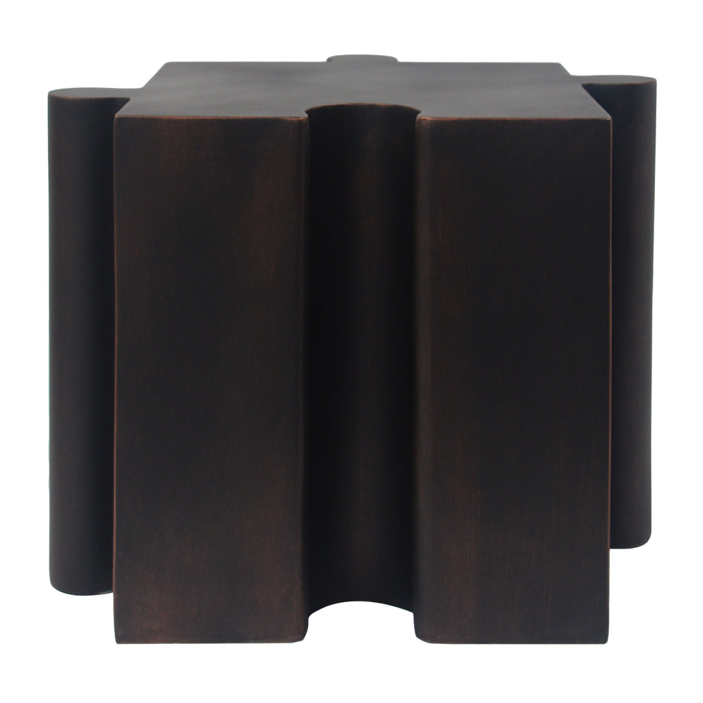 Artistic Puzzle Outdoor Table Set with Modular Design - Antique